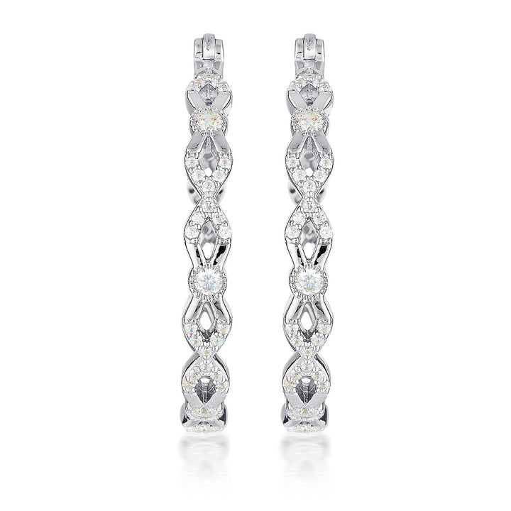 RED CARPET OVATION EARRINGS SILVER