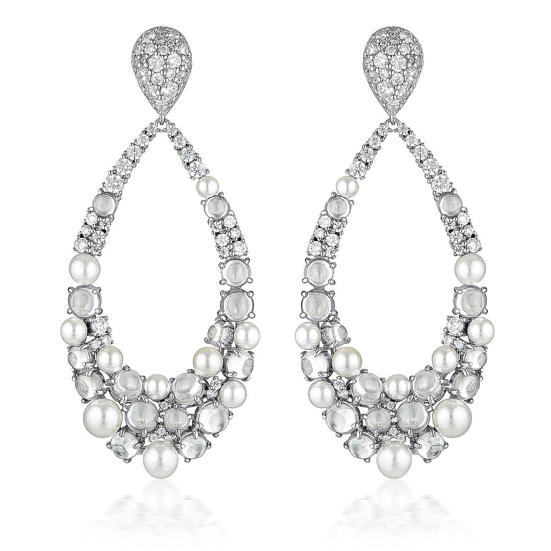RED CARPET MET EARRINGS SILVER
