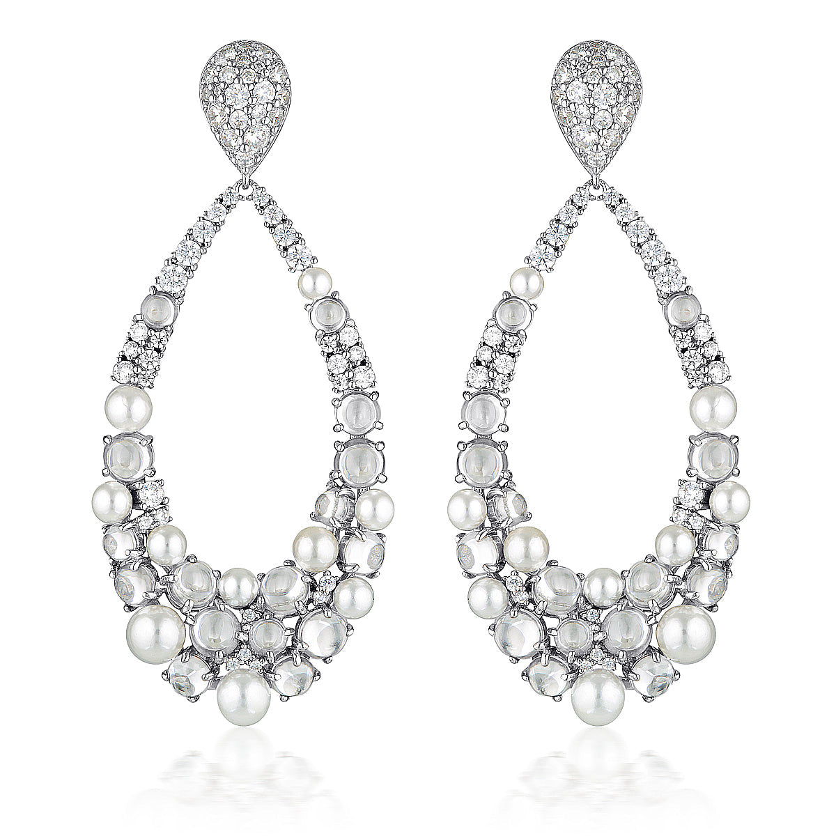 RED CARPET MET EARRINGS SILVER
