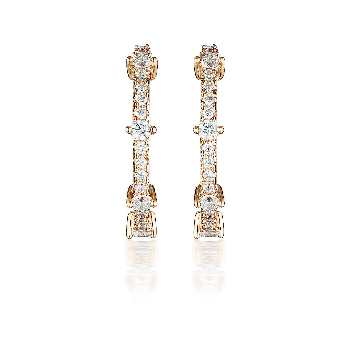 RED CARPET GALA EARRINGS ROSE GOLD