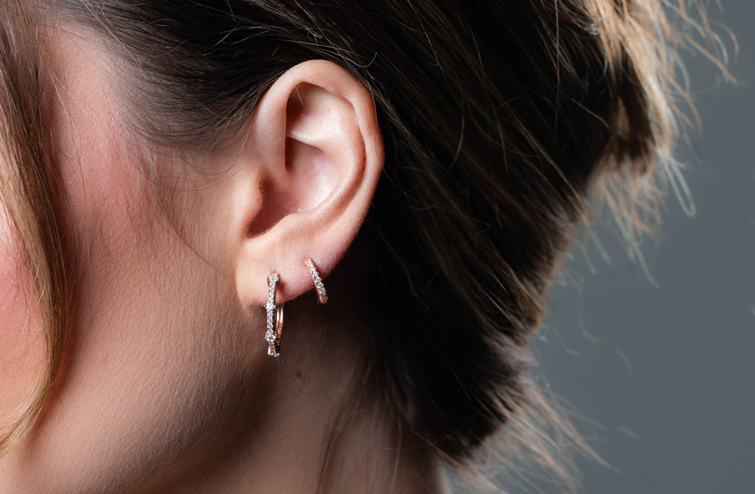 RED CARPET GALA EARRINGS ROSE GOLD
