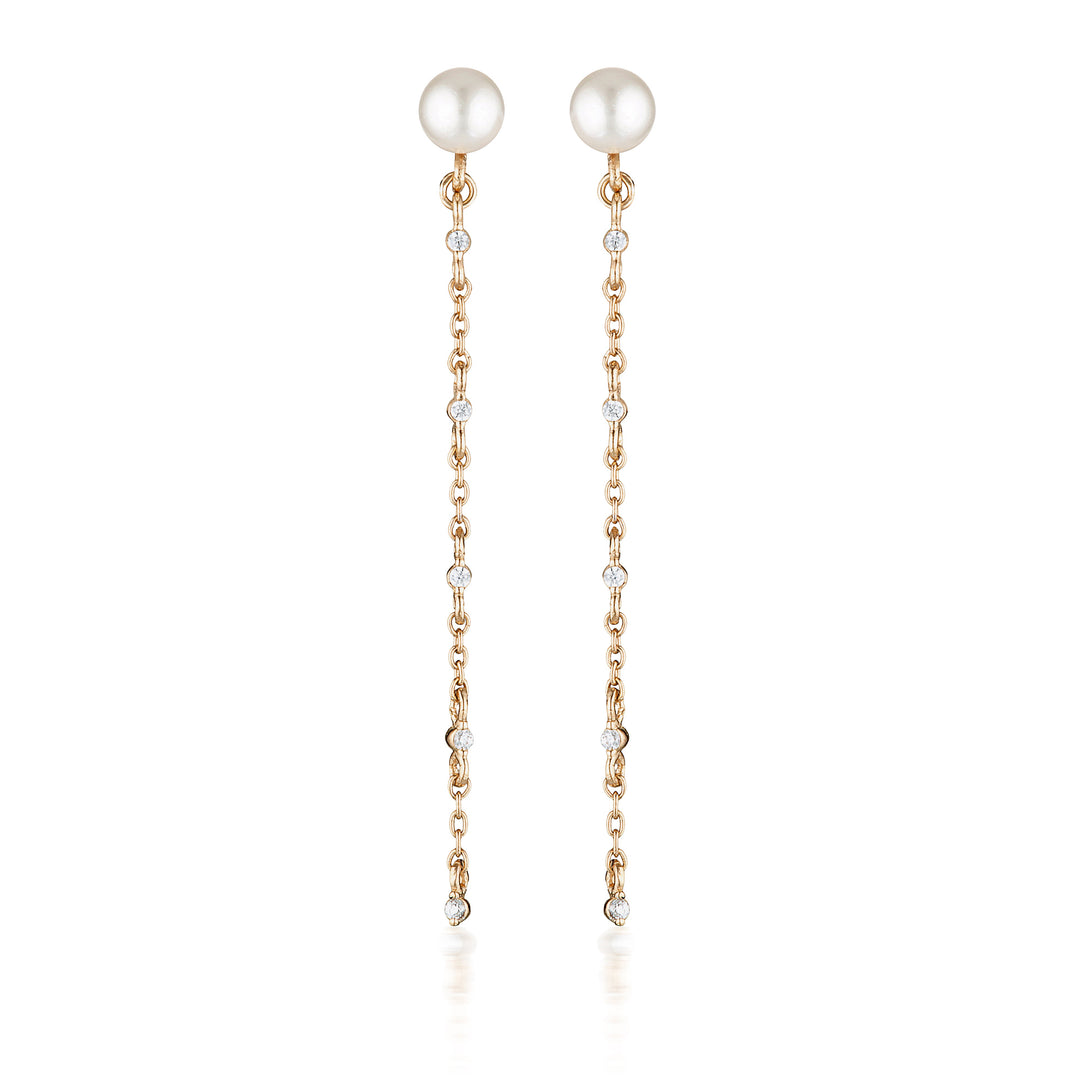 RED CARPET GLOBE EARRINGS ROSE GOLD