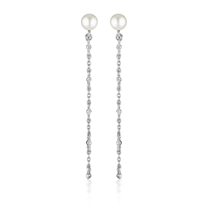 RED CARPET GLOBE EARRINGS SILVER