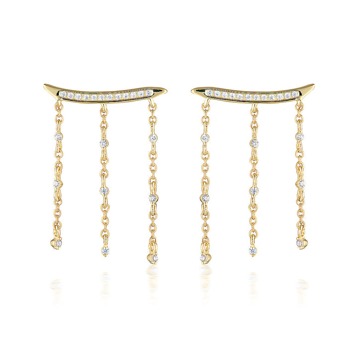 RED CARPET BILLBOARD EARRINGS GOLD