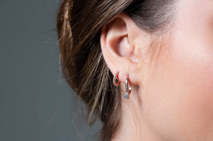 RED CARPET VENICE EARRINGS ROSE GOLD