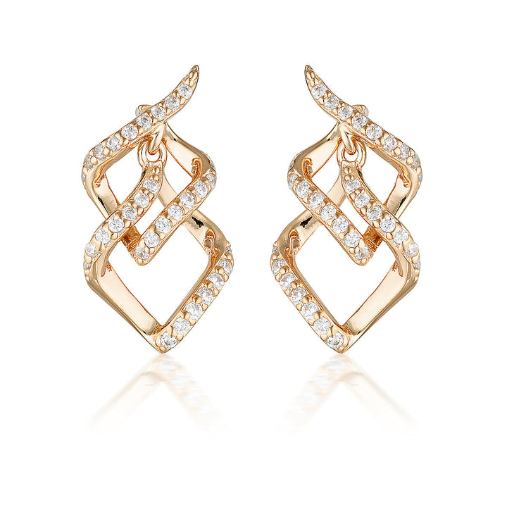 RED CARPET ARIA EARRINGS ROSE GOLD