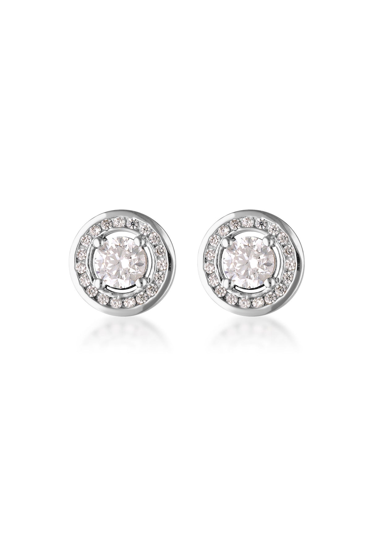 MILESTONE HALO EARRINGS IN SILVER