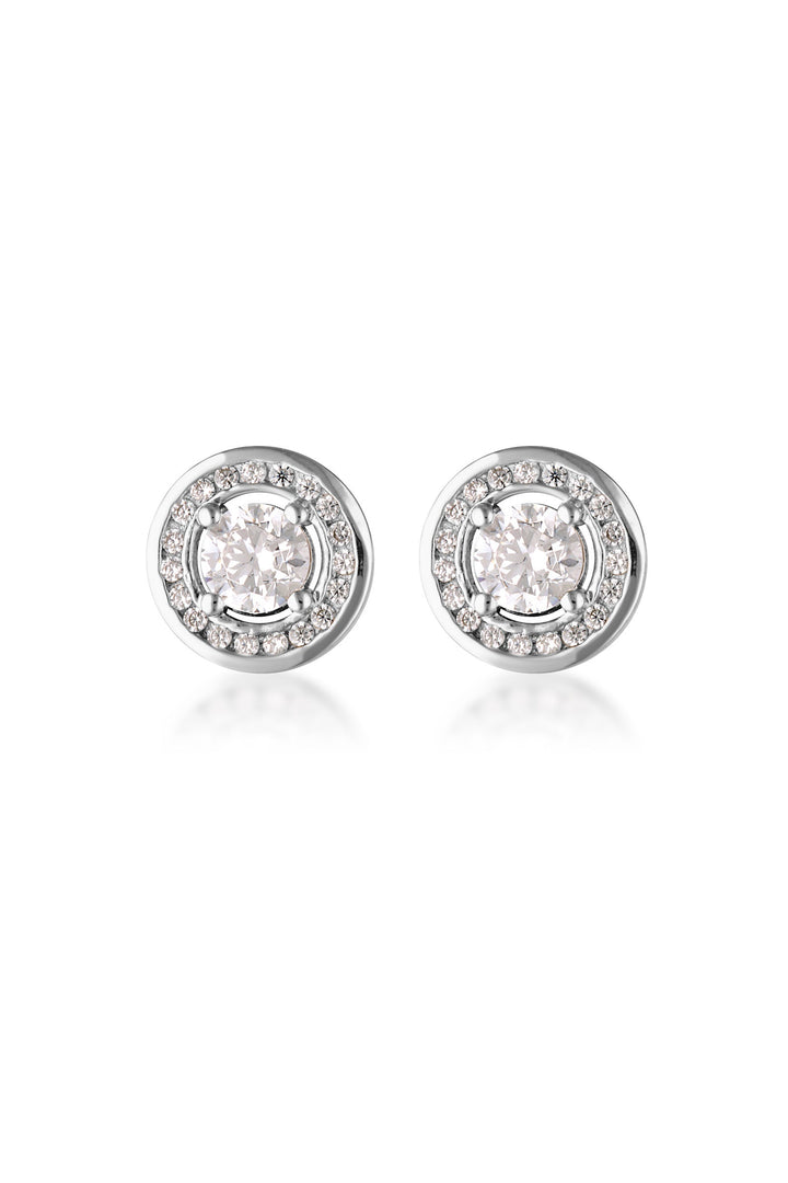 MILESTONE HALO EARRINGS IN SILVER