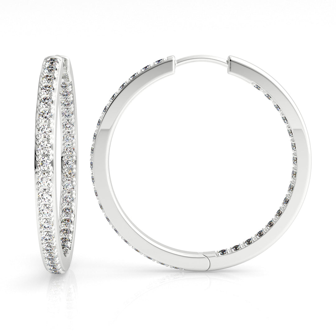 GEORGINI ELEGANT ESSENTIALS 25MM HOOP SILVER
