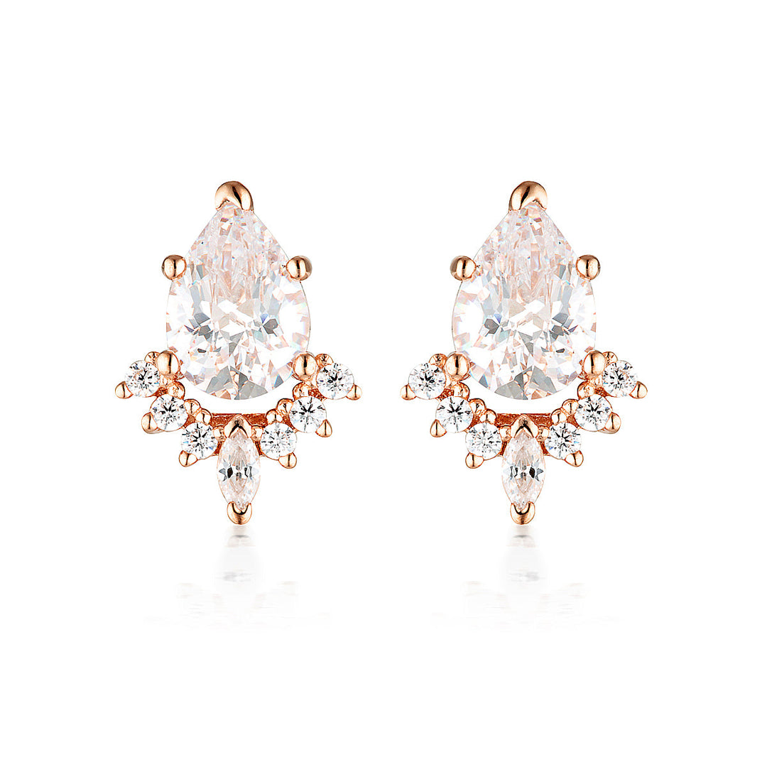 ICONIC BRIDAL PENELOPE EARRING ROSE GOLD