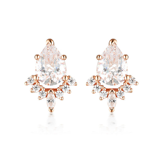 ICONIC BRIDAL PENELOPE EARRING ROSE GOLD