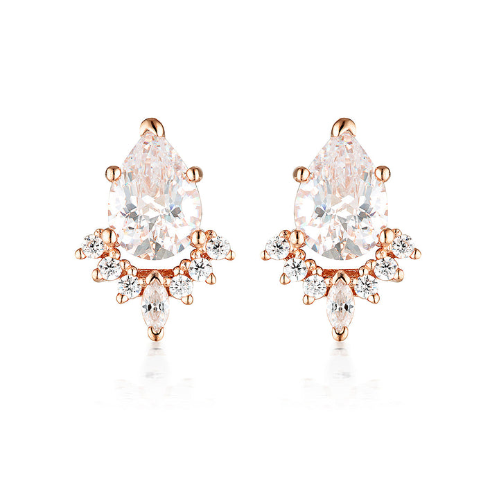 ICONIC BRIDAL PENELOPE EARRING ROSE GOLD