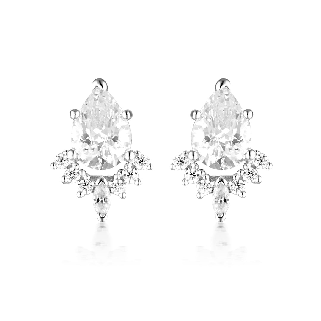 ICONIC BRIDAL PENELOPE EARRING SILVER