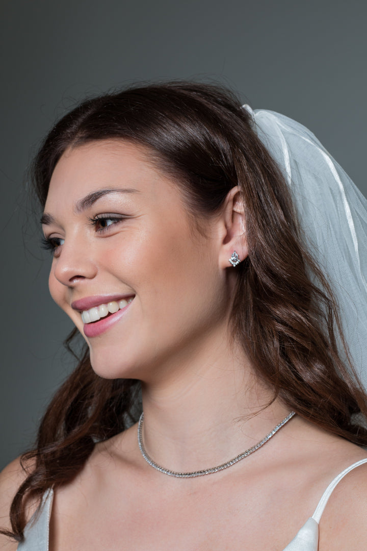 ICONIC BRIDAL PENELOPE EARRING SILVER