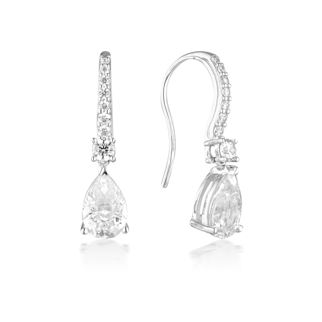 ICONIC BRIDAL ELIZABETH EARRINGS SILVER