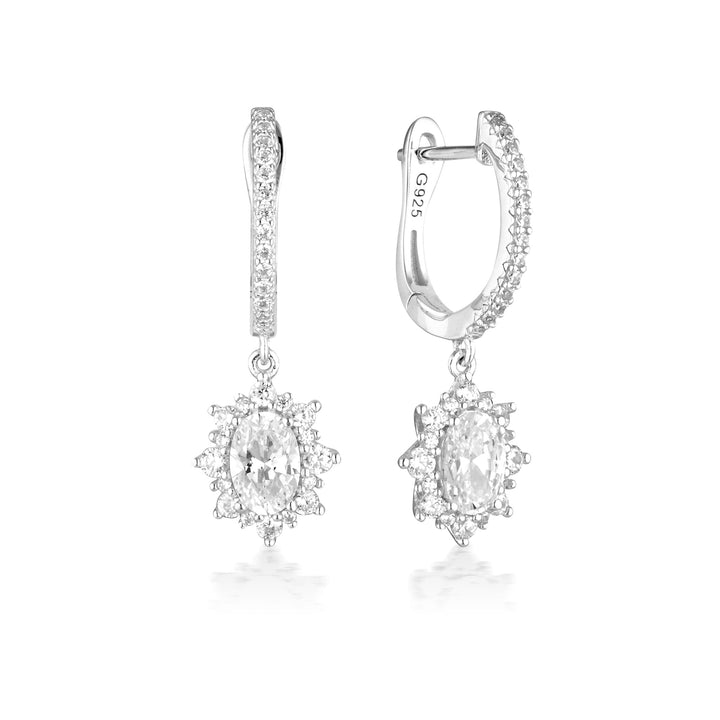ICONIC BRIDAL ELOISE EARRINGS SILVER