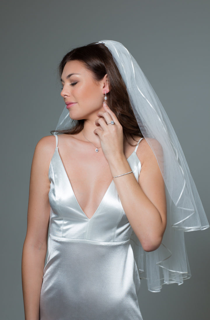 ICONIC BRIDAL ELOISE EARRINGS SILVER