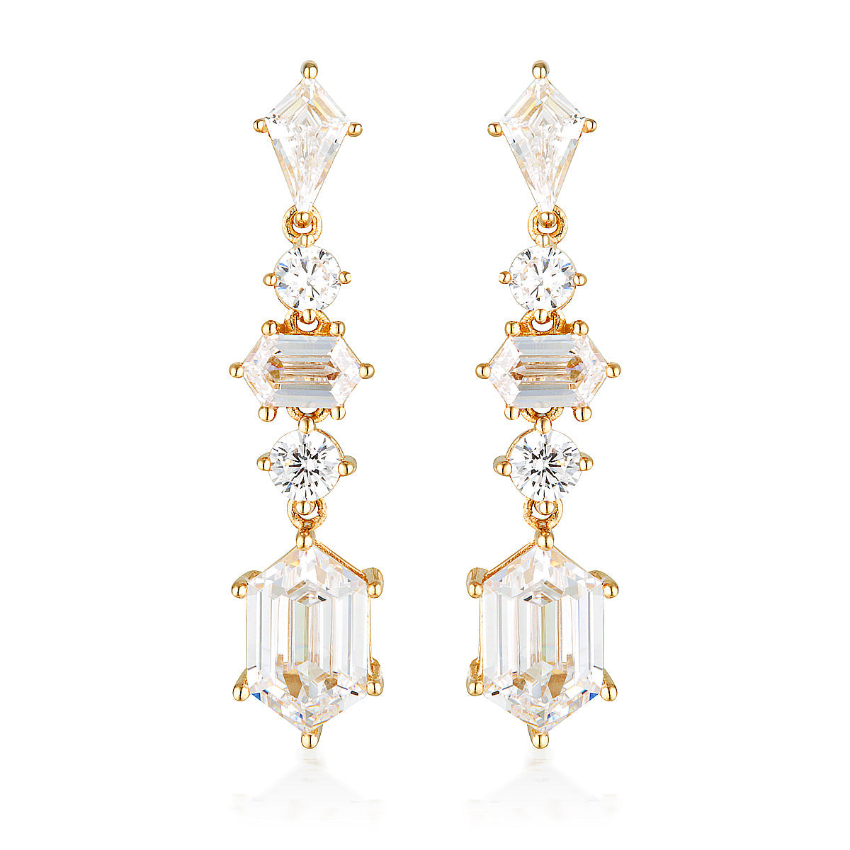 ROCK STAR SWORD GOLD EARRINGS