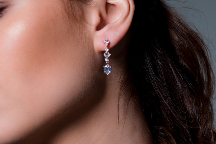 ROCK STAR SWORD ROSE GOLD EARRINGS