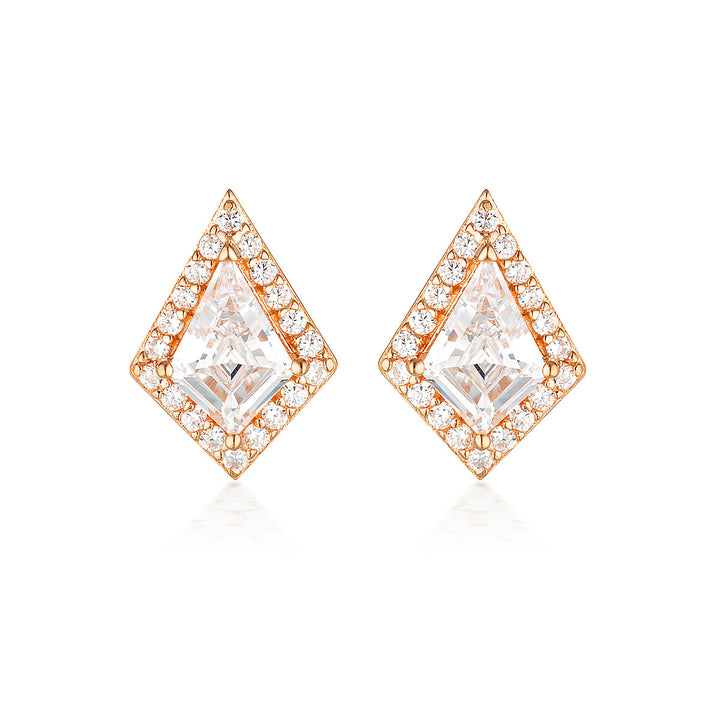 ROCK STAR SHIELD ROSE GOLD EARRINGS