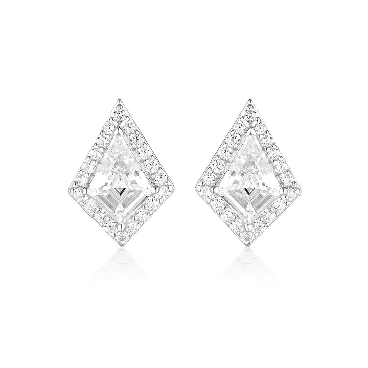 ROCK STAR SHIELD SILVER EARRINGS