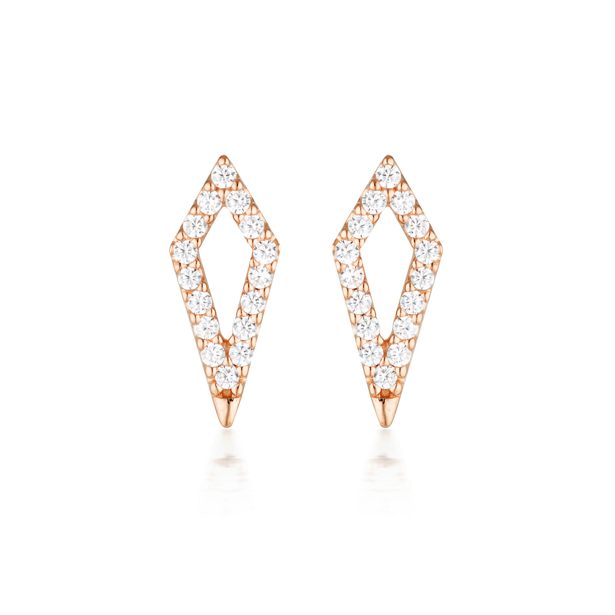 ROCK STAR KITE ROSE GOLD EARRINGS