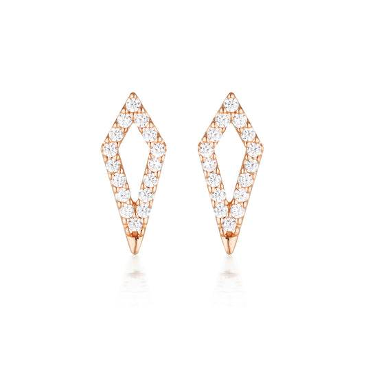 ROCK STAR KITE ROSE GOLD EARRINGS