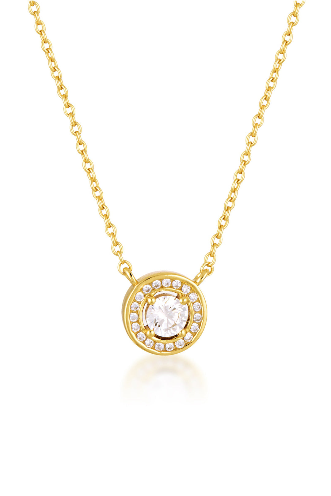 MILESTONE HALO PENDANT IN GOLD