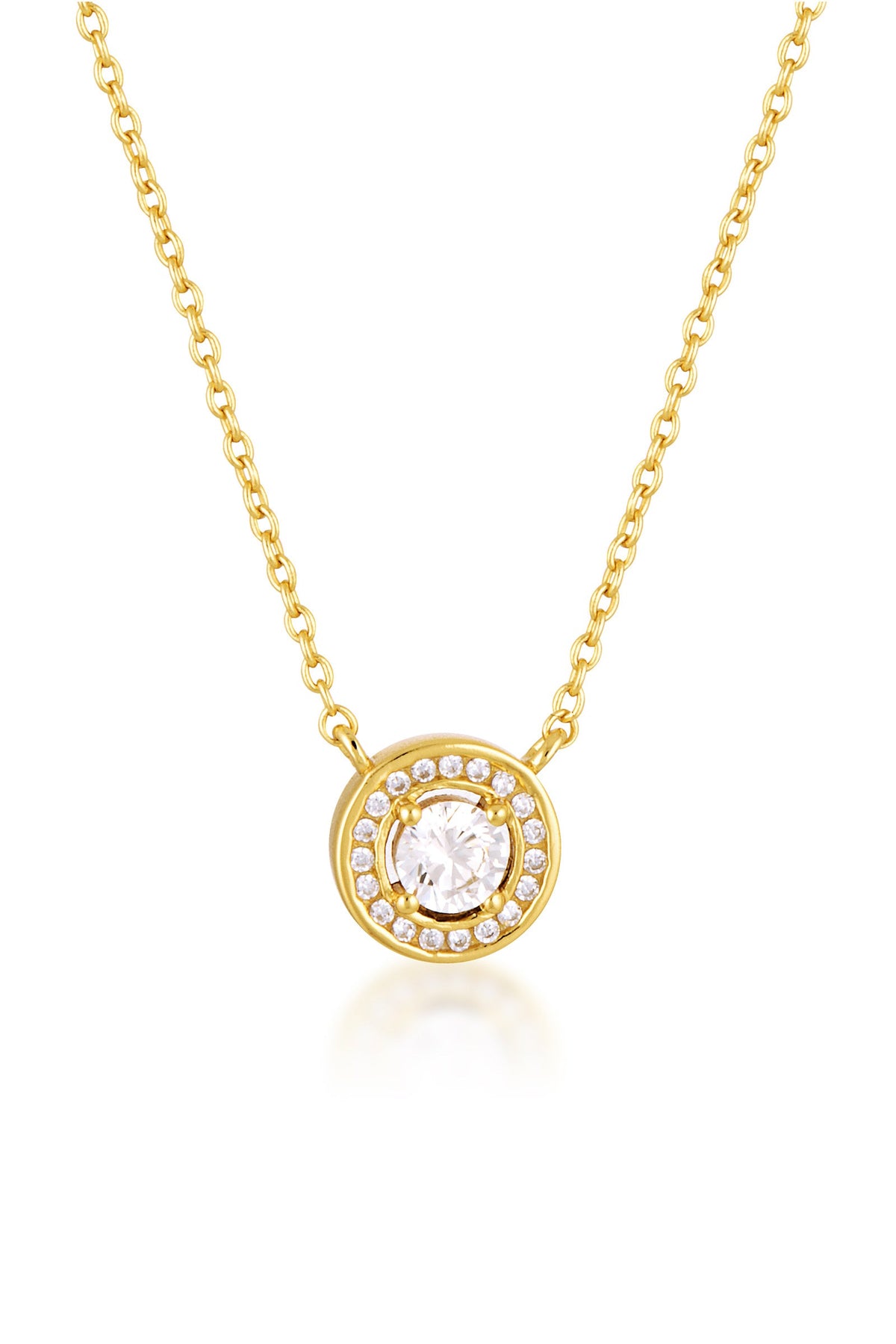 MILESTONE HALO PENDANT IN GOLD