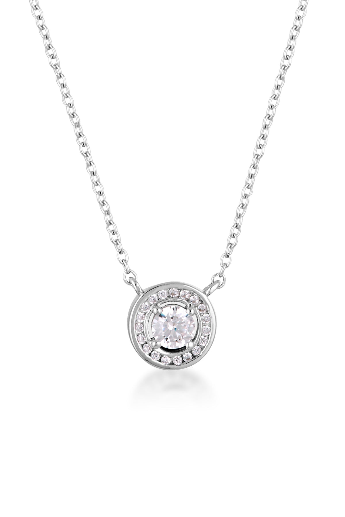 MILESTONE HALO PENDANT IN SILVER