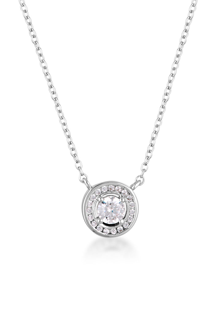 MILESTONE HALO PENDANT IN SILVER