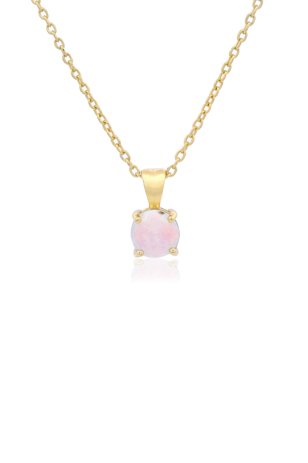 GEORGINI WISTERIA CREATED OPAL PENDANT GOLD