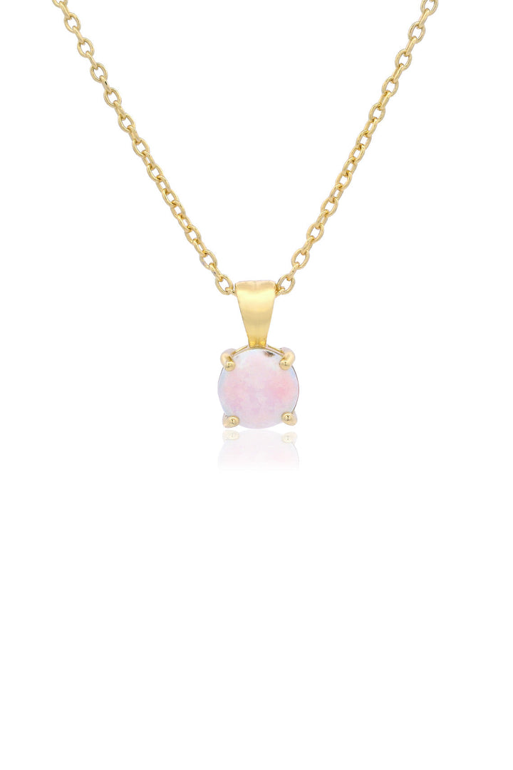 GEORGINI WISTERIA CREATED OPAL PENDANT GOLD