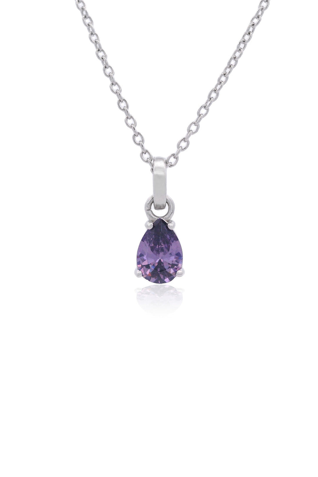 GEORGINI WISTERIA PENDANT AMETHYST CZ SILVER