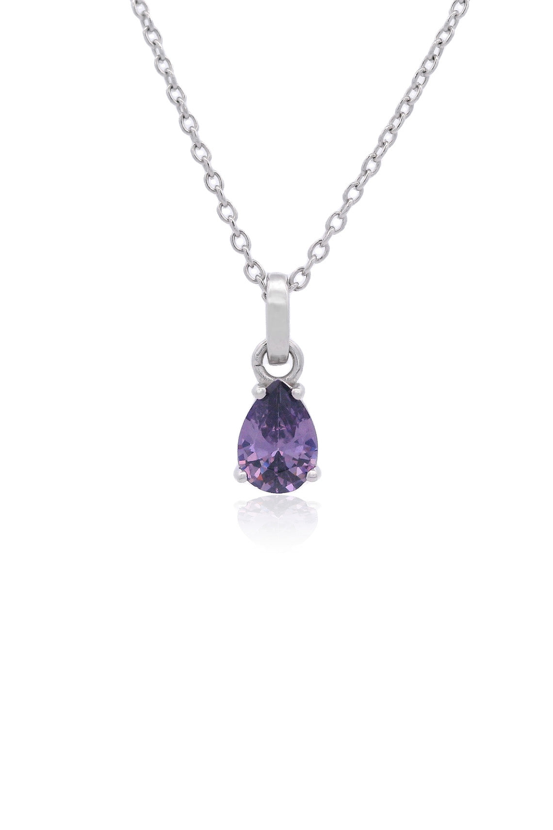 GEORGINI WISTERIA PENDANT AMETHYST CZ SILVER