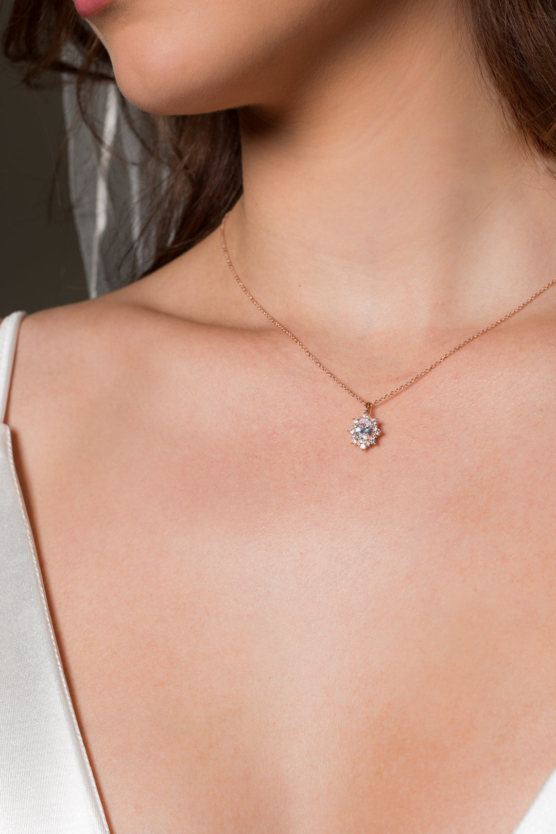 ICONIC BRIDAL ELOISE PENDANT ROSE GOLD