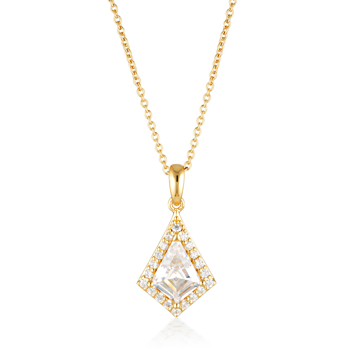 ROCK STAR SHIELD GOLD PENDANT