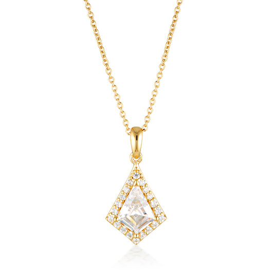ROCK STAR SHIELD GOLD PENDANT