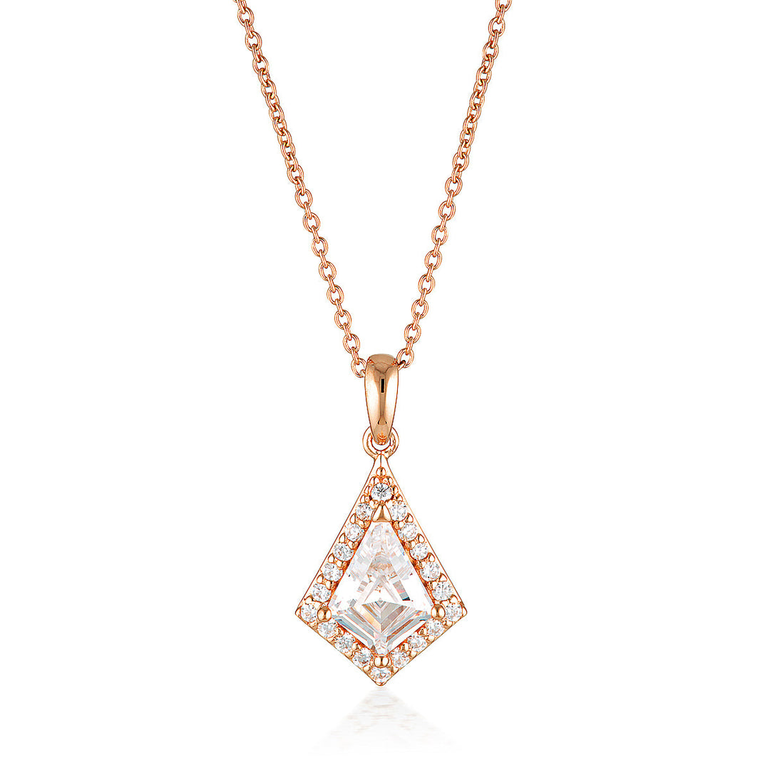 ROCK STAR SHIELD ROSE GOLD PENDANT