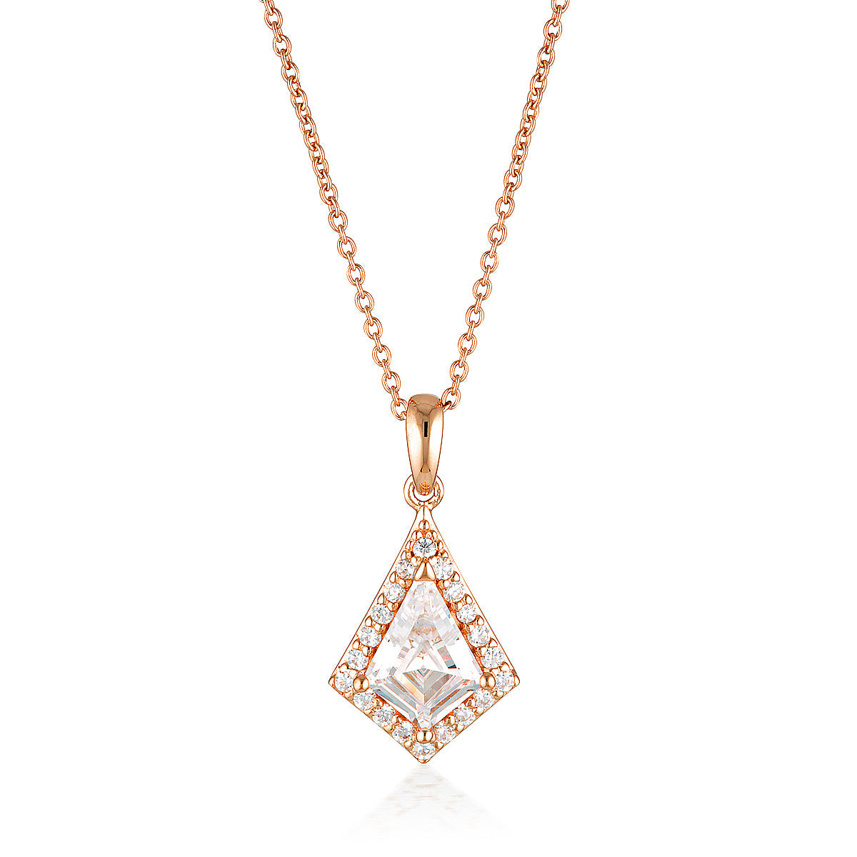 ROCK STAR SHIELD ROSE GOLD PENDANT
