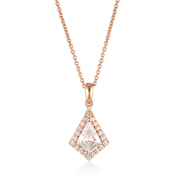 ROCK STAR SHIELD ROSE GOLD PENDANT