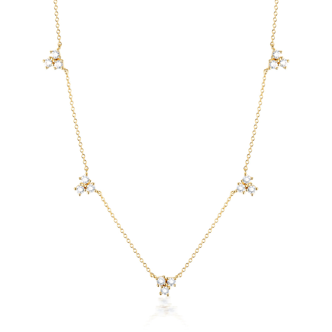 GEORGINI THE LAYERED EDIT TROIS NECKLACE GOLD