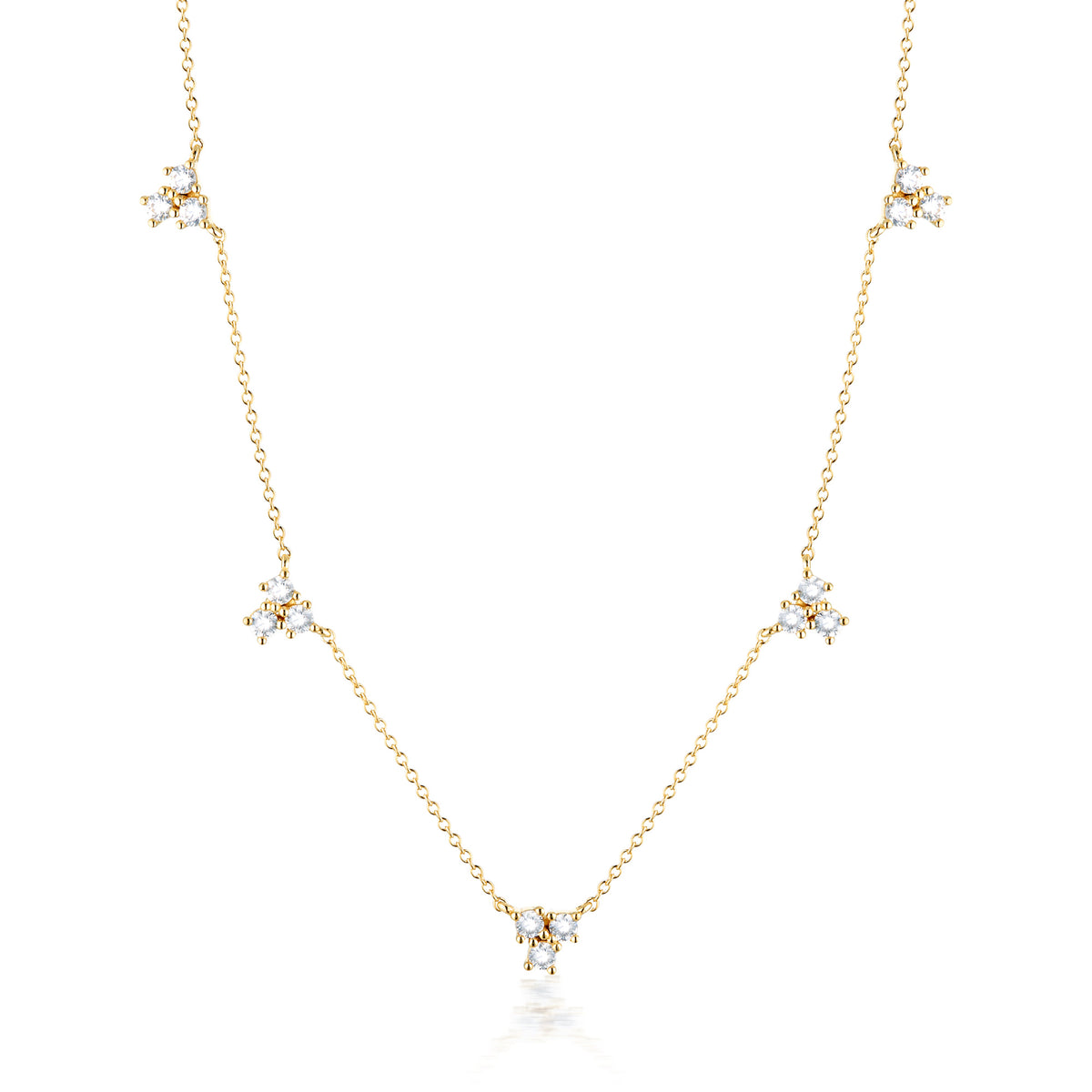 GEORGINI THE LAYERED EDIT TROIS NECKLACE GOLD