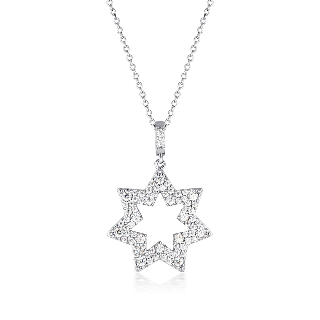 STAR NECKLACE SILVER