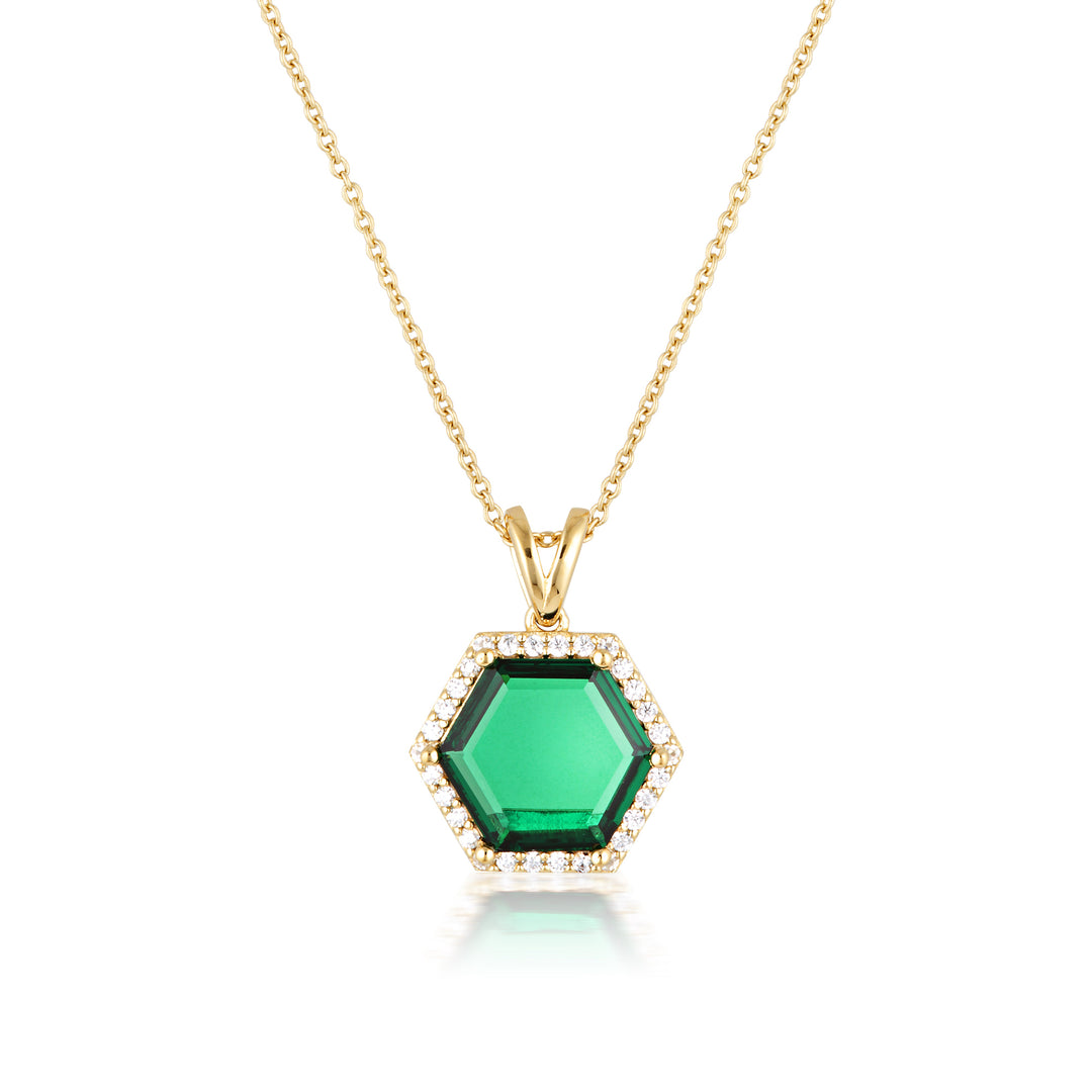 HEXAGON NECKLACE GOLD