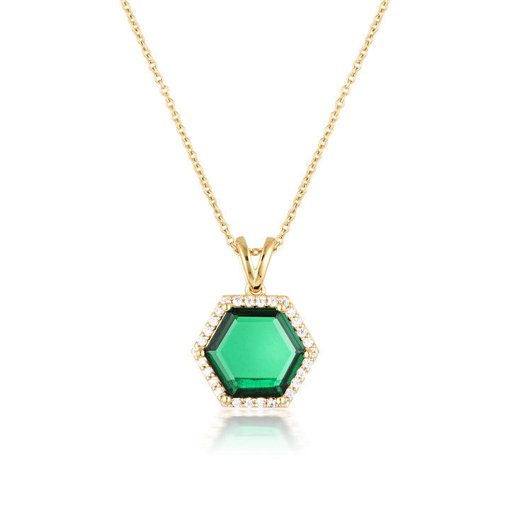 HEXAGON NECKLACE GOLD