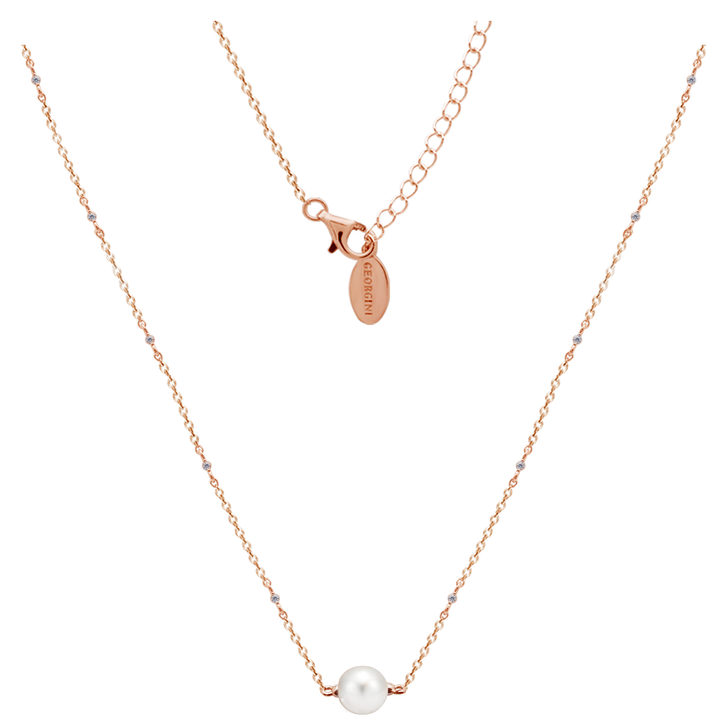 RED CARPET GLOBE NECKLACE ROSE GOLD