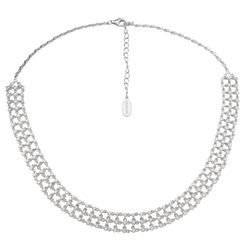 A CHRISTMAS JOURNEY SOIGNEE NECKLACE SILVER