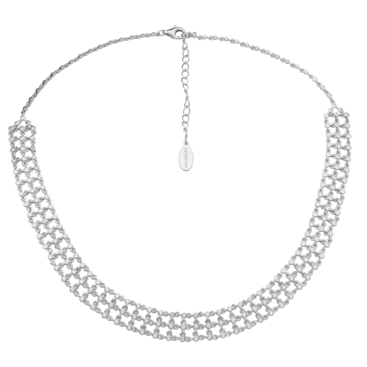 A CHRISTMAS JOURNEY SOIGNEE NECKLACE SILVER