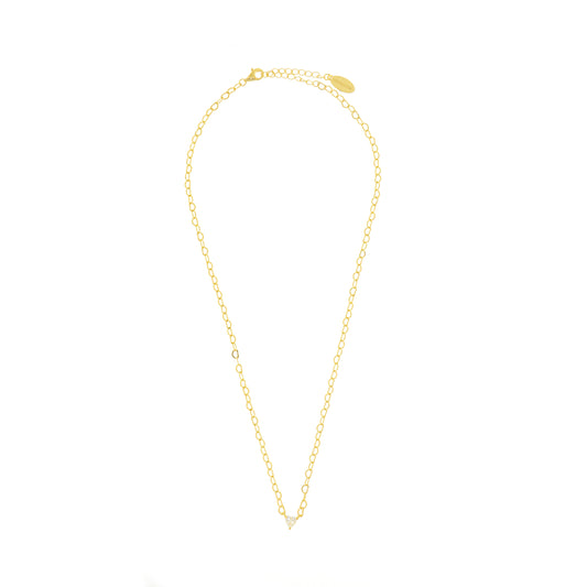 SWEETHEART HEART CHAIN NECKLACE GOLD